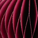 Papierdeko Origami 18cm ONION aubergine, Quaste