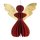 Baumschmuck Falt-Engel 7cm, rot-gold