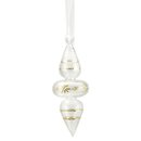 Glasdekoration ASSUAN 9cm, transparent-gold