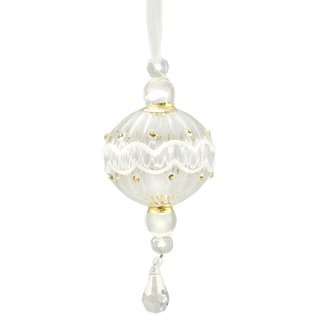 Glaskugel SIWA 5cm, transparent-gold