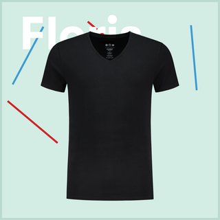 T-Shirt FLORIS schwarz