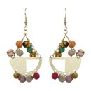 Ohrringe CRADLE, recycelter Sari-Stoff