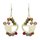 Ohrringe CRADLE, recycelter Sari-Stoff