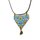 Halskette SHIRIN Dreieck turkis-bunt, Fliese