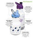 Edelstahlflasche KID KANTEEN 355ml Pool Party matt/ Sippy...