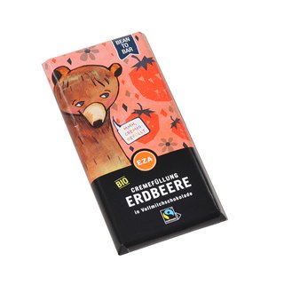 BIO CREMESCHOKOLADE Erdbeer, 100g kbA