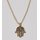 HALSKETTE Hamsa Hand, Messing L 88cm verstellbar
