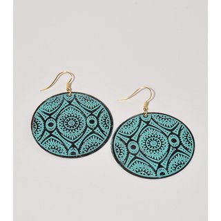 OHRH&Auml;NGER Mandala Pr&auml;gung, Messing dm 4cm