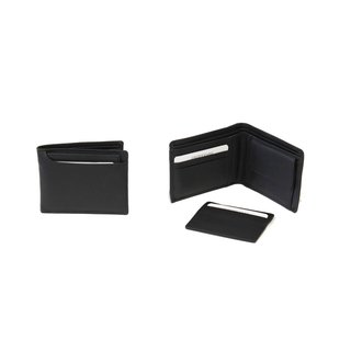 Rindslederb&ouml;rse "Flexi-Card" schwarz