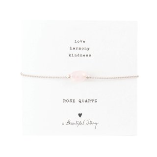 Edelsteinkarte Rosenquarz