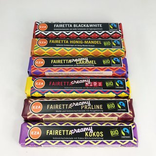 1x Fairetta-Schokoriegel gratis
