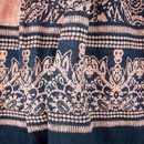 Schal LACE coral 180x100cm, Bio-Baumwolle