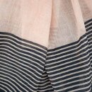 Schal STRIPES ecru 180x100cm, Bio-Baumwolle