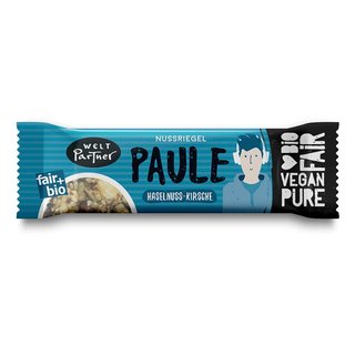 Nussriegel Paule, Haselnuss-Kirsche, bio&deg;, 35g, vegan