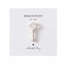 Brosche Schl&uuml;ssel silber