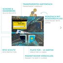 Paprcuts-Portemonnaie XL - Saphire Marble