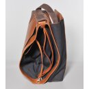 KURIERTASCHE &Ouml;kol. Zipp.cognac, 38,5x9xH31cm