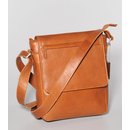 SCHULTERTASCHE Zipper cognac, &Ouml;koleder, 22xH24x7cm