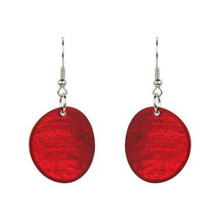 Ohrhanger ONE rubinrot, Capiz