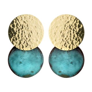 Ohrstecker SOLyLUNA, Kupfer und Messing