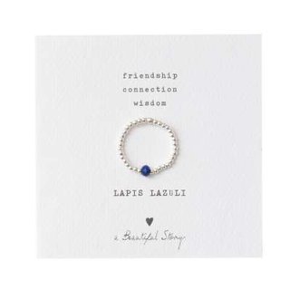 Sparkle LAPIS LAZULI Silver Ring S/M