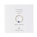 Sparkle LAPIS LAZULI Silver Ring M/L