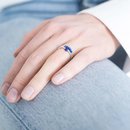 Sparkle LAPIS LAZULI Silver Ring M/L