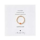 Sparkle CARNELIAN Ring vergoldet M/L