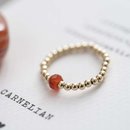 Sparkle CARNELIAN Ring vergoldet S/M
