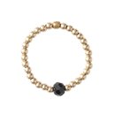 Sparkle BLACK ONYX Ring vergoldet S/M