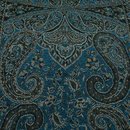 Schal PAISLEY mokka-blau 160x35cm Wolle