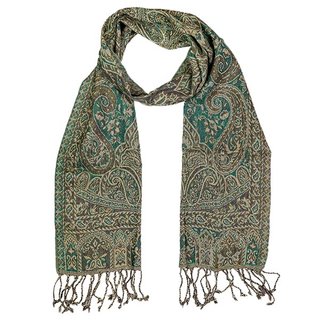 Schal PAISLEY forest 160x35cm Wolle