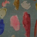 Schal AQUARELL pastell-grau , Wolle-Seide