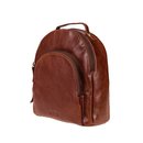 Rucksack ROUND Tumbled kastanie, Rindsleder