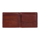 Borse CITY Tumbled kastanie RFID secure, Rindsleder