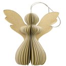 Baumschmuck Falt-Engel 7cm kiesel-gold