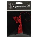 Baumschmuck Falt-Engel Seraphim, rot-gold