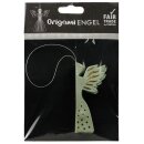 Baumschmuck Falt-Engel Seraphim, zartgrun-gold