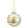 Glaskugel 6cm DAMIETTE, transparent-gold-grun
