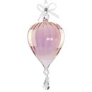 Glaskugel 7cm HIBIS, magenta-transparent