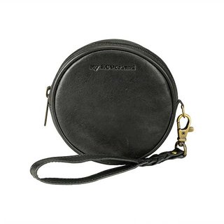 Pouch MOON My ECOfriend tiefschwarz, Rindsleder