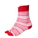Socken rot/pink Streifen
