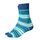 Socken blau/t&uuml;rkis Streifen