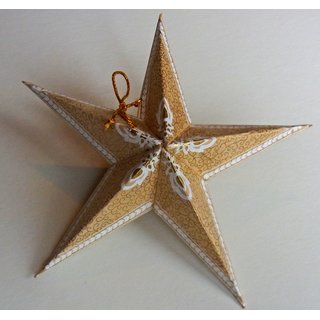 Dekostern wei&szlig;-gold