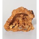 KRIPPE Olivenholz mit Rinde, Unikat ca. 30xH20cm