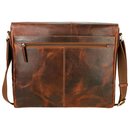 Messenger Tasche My ECOfriend braun pull-up, Rindsleder