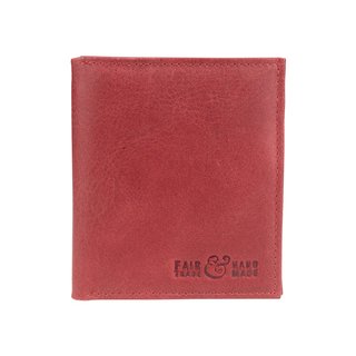 Borse Vintage-VIENNA 9x10cm rot, Rindsleder