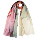 Schal 180x70cm Aquarell rose, Modal-Baumwolle