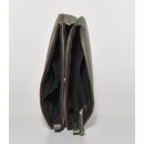 SCHULTERTASCHE gepr&auml;gt gr&uuml;n, &Ouml;koleder, 24x7xH18cm