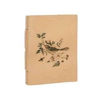 Notizbuch 9x13cm BIRDS Recyclingleder